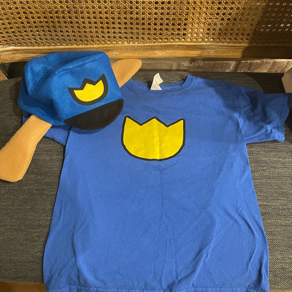 Dog man shirt and hat